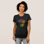 Gezwollen schedel (kleur) t-shirt (Voorkant volledig)