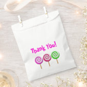 Gezwriemd Lollipops Favor Bag Bedankzakje (Geknipt)