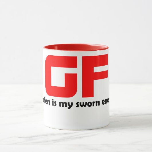 GF Coffee Mok - Funny Gluten Free Gifts (Midden)
