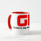 GF Coffee Mok - Funny Gluten Free Gifts (Voorkant links)