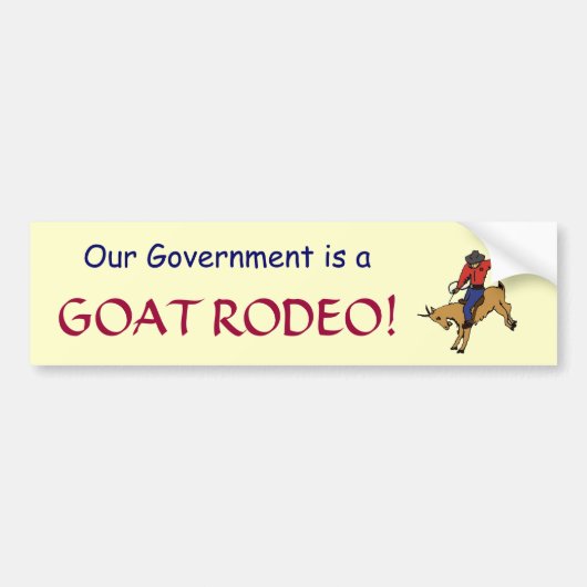 GF- Government Goat Rodeo sticker (Voorkant)