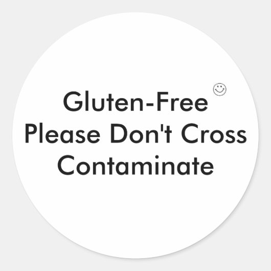 GF kruis besmetten Ronde Sticker (Voorkant)