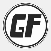 GF Large Circle Sticker (Voorkant)