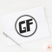 GF Large Circle Sticker (Envelop)