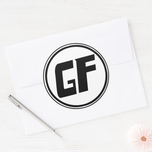 GF Large Circle Sticker (Envelop)