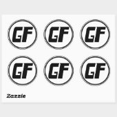 GF Large Circle Sticker (Vel)