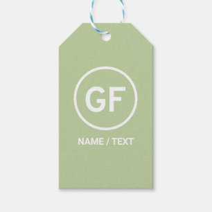 GF voor Gluten free food logo branding op maat Cadeaulabel