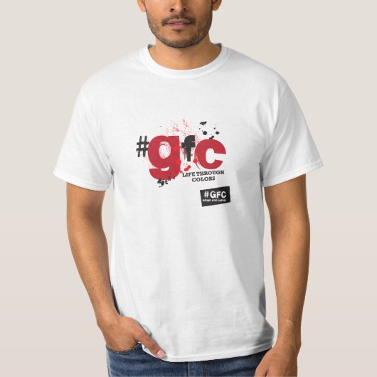 GFC - Life Through Colors White T-Shirt (Voorkant)