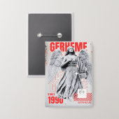 Gfrheme 1990 button (Voorkant / Achterkant)