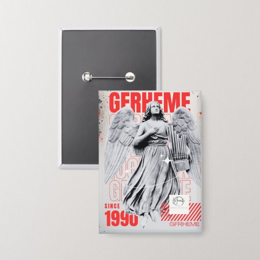 Gfrheme 1990 button (Voorkant / Achterkant)