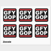 GFY GOP-Sticker Vierkante Sticker (Vel)