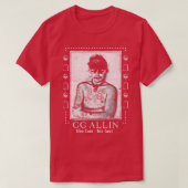 GG Allin Punksthetic Design T-shirt (Design voorkant)