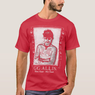 GG Allin Punksthetic Design T-shirt