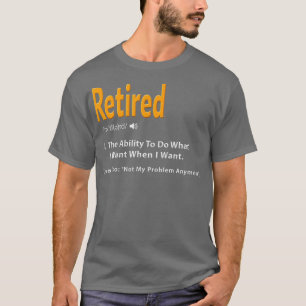 GG-cadeau voor Funny Retirement T-shirt