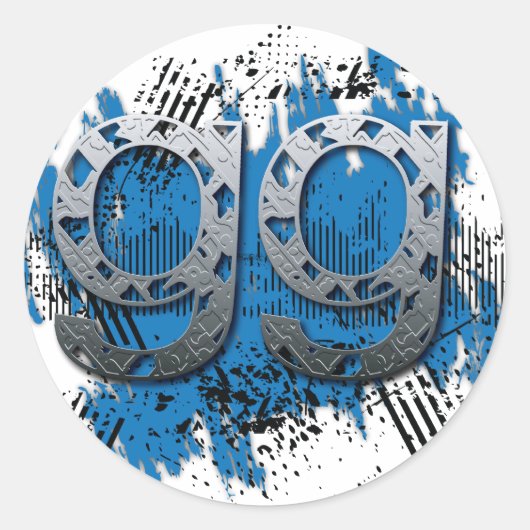 GG Goed spel Ronde Sticker (Voorkant)