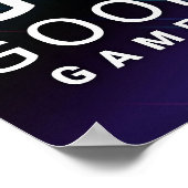 GG Good Gamer Video Poster (Hoek)