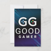 GG Good Gamer Video RSVP Kaartje (Voorkant)