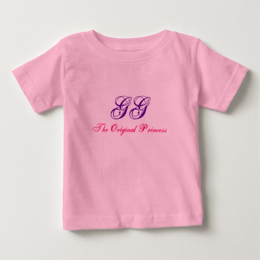 GG, het originele Princess-Gezegde-T-shirt (Voorkant)