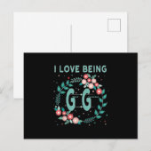 gg ik hou ervan om oma's oma te zijn  cadeau uitnodiging briefkaart (Voorkant / Achterkant)