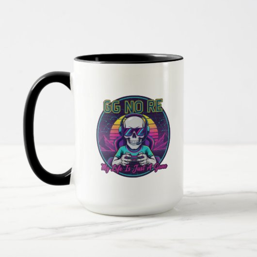GG No Re Gamer Skull Mug Mok (Links)