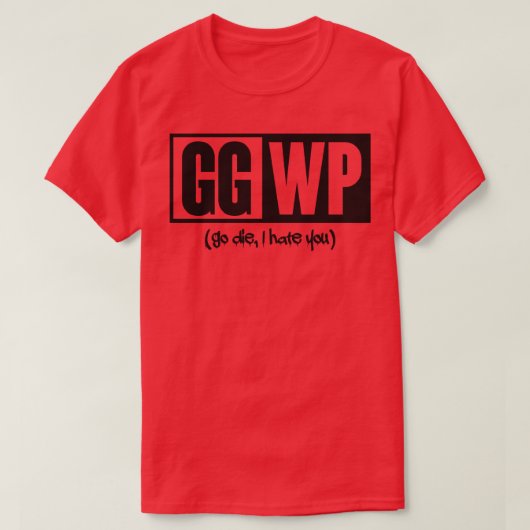 GG WP zwart T-shirt (Design voorkant)