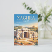 Ġgantija-tempels Malta Briefkaart (Staand voorkant)