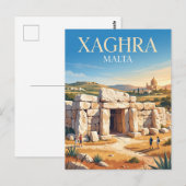 Ġgantija-tempels Malta Briefkaart (Voorkant / Achterkant)