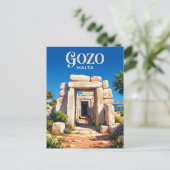 Ġgantija-tempels Malta Briefkaart (Staand voorkant)