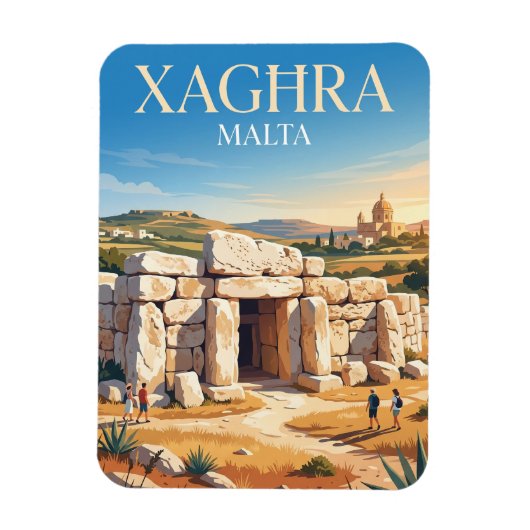 Ġgantija-tempels Malta Magneet (Verticaal)