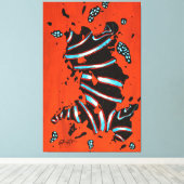 GGAST - Energiecode ECL7 - Canvasprint op Spieraam Canvas Afdruk (Insitu (Houten vloer))