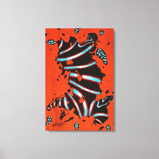 GGAST - Energiecode ECL7 - Opgespannen Canvasprint Canvas Afdruk (Voorkant)