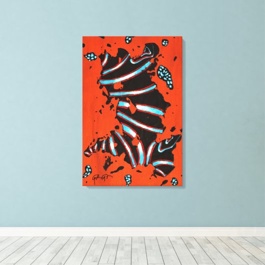 GGAST - Energy Code ECL7 - Stretched Canvas Print (Insitu (Houten vloer))