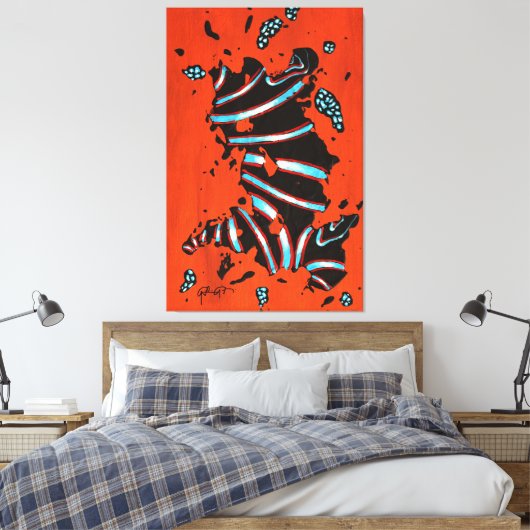GGAST - Energy Code ECL7 - Stretched Canvas Print (Insitu (Slaapkamer))