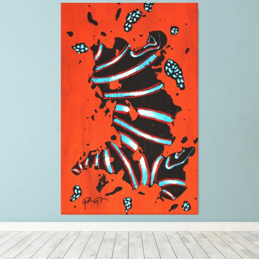 GGAST - Energy Code ECL7 - Stretched Canvas Print (Insitu (Houten vloer))