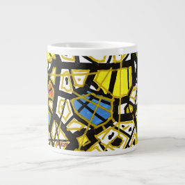 GGAST Gold Series - Elegant Porcelain Mug Grote Koffiekop