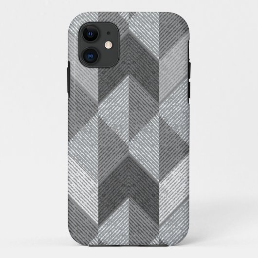 Ggestructureerd grijze geometrisch. Case-Mate iPhone case (Achterkant)
