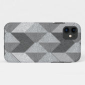 Ggestructureerd grijze geometrisch. Case-Mate iPhone case (Achterkant (horizontaal))
