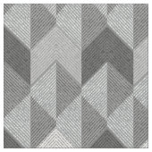 Ggestructureerd grijze geometrisch. stof (Close Up)