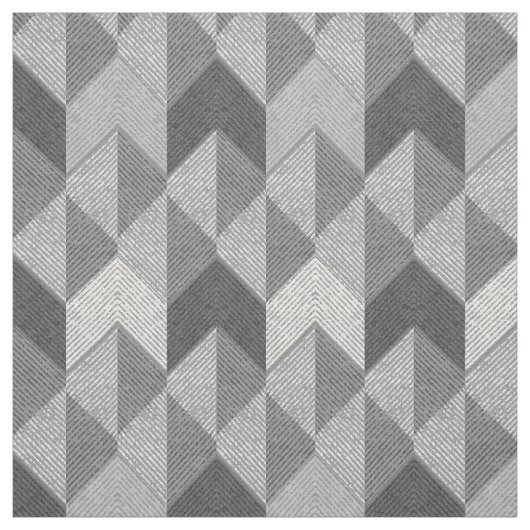 Ggestructureerd grijze geometrisch. stof (Swatch)