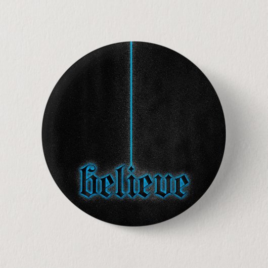 Ggloed Blue Believe Ronde Button 5,7 Cm (Voorkant)