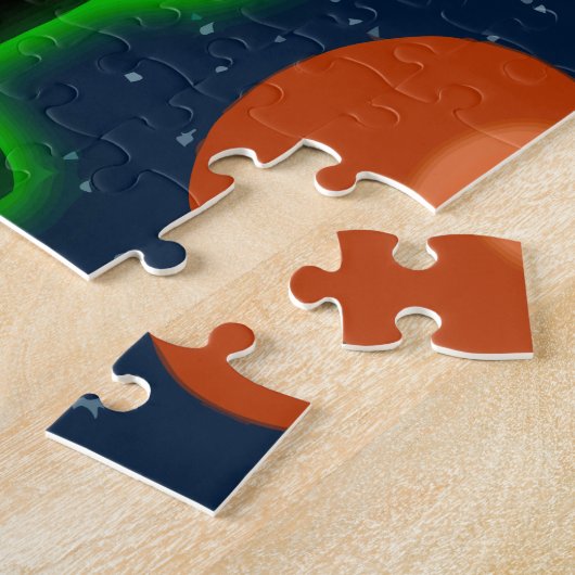 Ggloed Blue Eyes Peace Space Alien Legpuzzel (Zijkant)