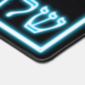 Ggloed Blue Shalom op Etched Star van David Bureaumat (Hoek)