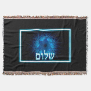 Ggloed Blue Shalom op Etched Star van David Deken