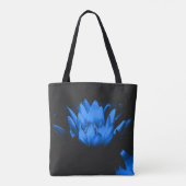 Ggloed Blue Water Lily Lotus Flower Tote Bag (Achterkant)