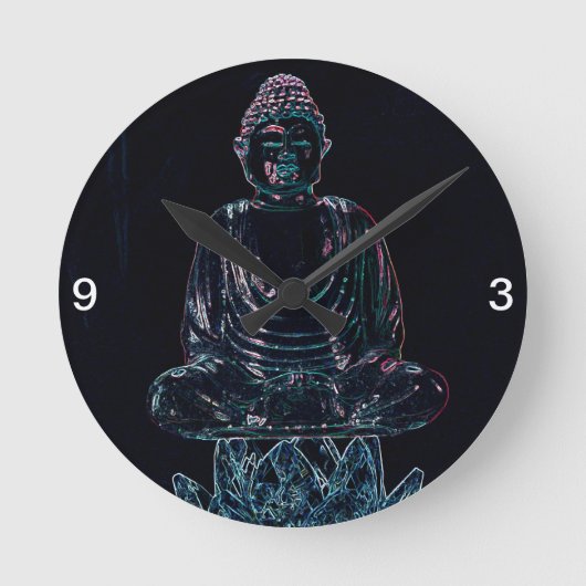 Ggloed Buddha Ronde Klok (Voorkant)