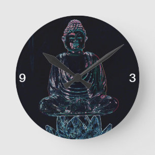 Ggloed Buddha Ronde Klok