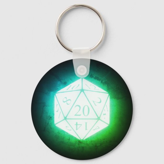 Ggloed d20 Greenleaf Sleutelhanger (Voorkant)