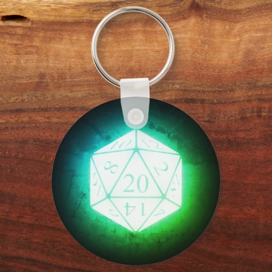 Ggloed d20 Greenleaf Sleutelhanger (Voorkant)