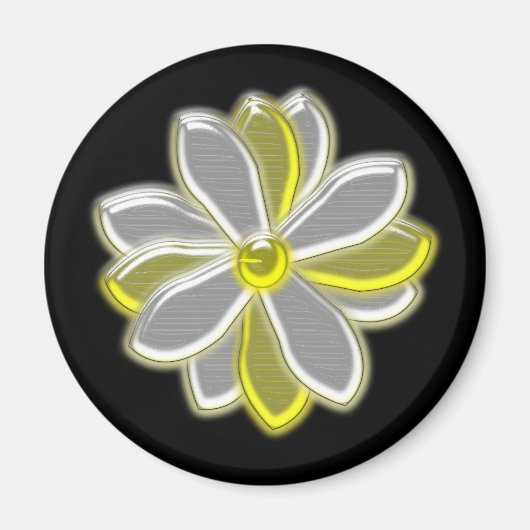 Ggloed Daisy Flower Magnet (Voorkant)
