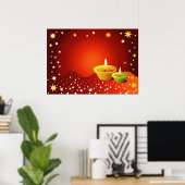 Ggloed Diwali Lamps Poster (Thuiskantoor)